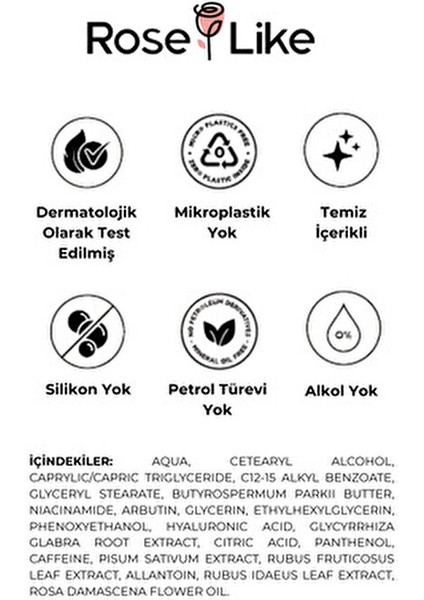 Yoğun Nemlendirici Krem Leke Karşıtı Etkiyle 50 ml Vegan Formül Karma Cilt Tipine Özel