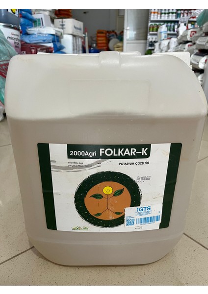 Agri Folkar K 20 Lt – Dezenfektanlı Potasyum Çözeltisi – Meyve Şişirme ve Renklenme