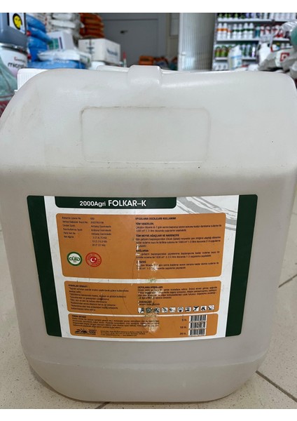 Agri Folkar K 20 Lt – Dezenfektanlı Potasyum Çözeltisi – Meyve Şişirme ve Renklenme fiyatları