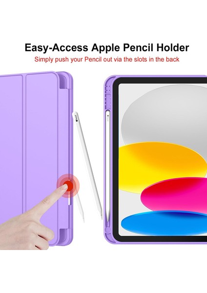 iPad A16 11. Nesil 11 Inç 2025, iPad 10. Nesil 10.9" 2022 Için S Pen Tutucu, Yumuşak Tpu Üç Katlı Stand Koruyucu Tablet Kılıfı, S Pen Şarj Desteği, Otomatik Uyandırma/uyku Modu (Yurt Dışından) fiyatları