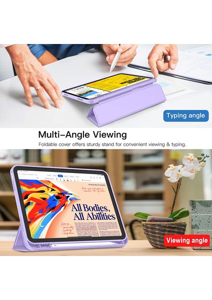 iPad A16 11. Nesil 11 Inç 2025, iPad 10. Nesil 10.9" 2022 Için S Pen Tutucu, Yumuşak Tpu Üç Katlı Stand Koruyucu Tablet Kılıfı, S Pen Şarj Desteği, Otomatik Uyandırma/uyku Modu (Yurt Dışından) indirimleri