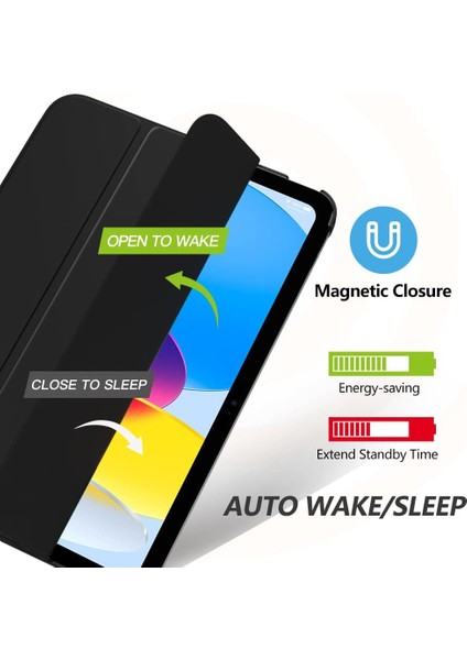 iPad Mini 7 (A17 Pro, 7. Nesil) 2024 / iPad Mini 6 (6. Nesil) 8,3 Inç Ince, Yarı Saydam Arka Üç Katlı Folio Stand Koruyucu Tablet Kılıfı (Yurt Dışından) modelleri