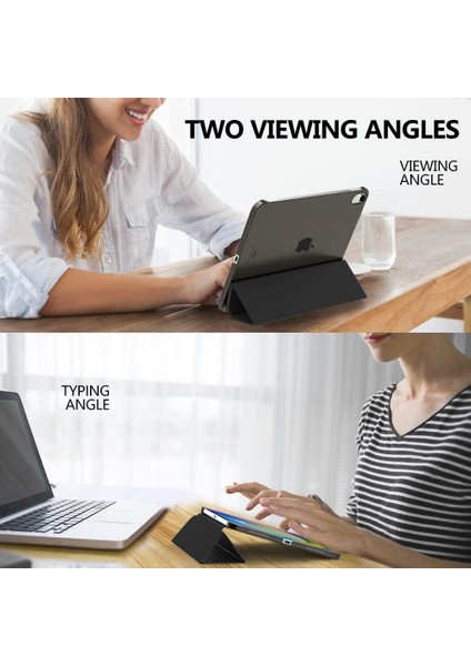 iPad Mini 7 (A17 Pro, 7. Nesil) 2024 / iPad Mini 6 (6. Nesil) 8,3 Inç Ince, Yarı Saydam Arka Üç Katlı Folio Stand Koruyucu Tablet Kılıfı (Yurt Dışından) fırsatları