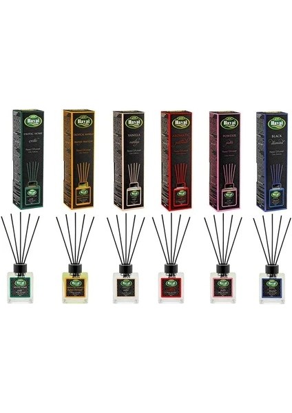 Bambu Oda Kokusu 100 ml Çubuklu 5 Çeşit