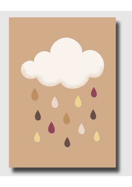 Çerçevesiz Poster | Çocuk Odası 3'lü Poster Seti,çocuk Odası Duvar Dekoru, Güneş,gökkuşağı,bulut Posteri fırsatları