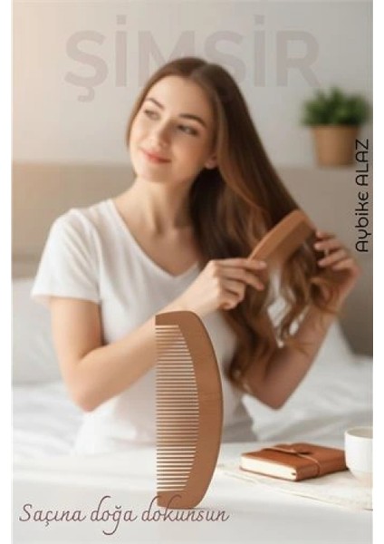 Doğal Şimşir Ahşap Tarak – 16 cm, Anti-statik, Kepek Karşıtı ve El Yapımı