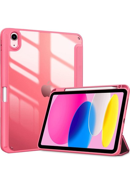 iPad A16 11. Nesil 11 Inç 2025, iPad 10. Nesil 10.9" 2022 Hibrit Ince Şeffaf Şeffaf Kılıf Darbeye Dayanıklı Kalem Tutucu ile Tablet Kılıfı (Yurt Dışından)