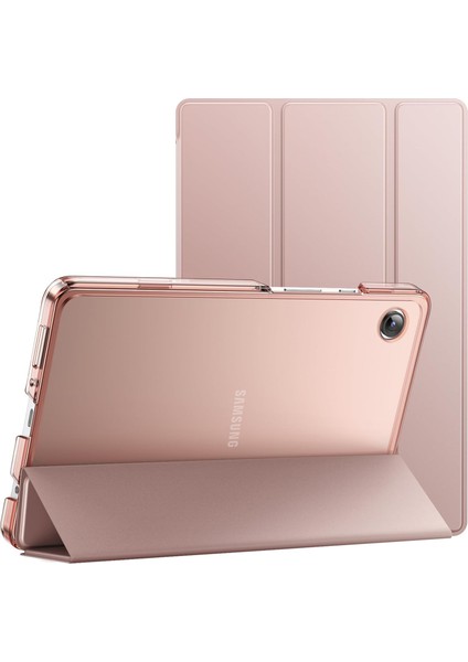 Samsung Galaxy Tab A11 / Tab A9 8.7 Inç 2025/2023 Için Kılıf, Ince Yarı Saydam Arka Üç Katlı Folio Stand Koruyucu Tablet Kılıfı (Yurt Dışından)