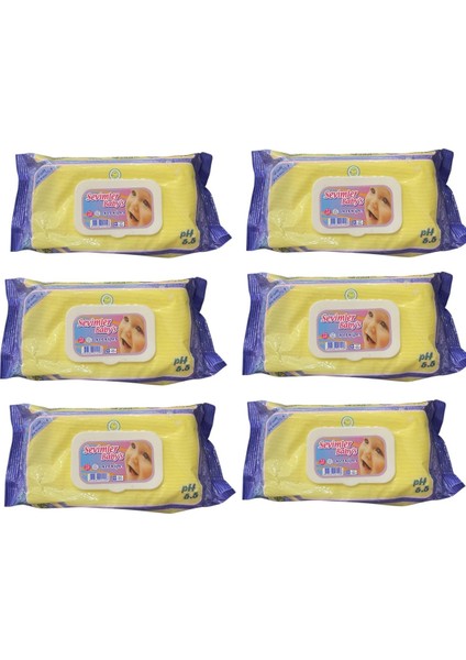 Sevimler Babys Bebekler Için Islak Havlu-Mendil 72'li- 6 Paket