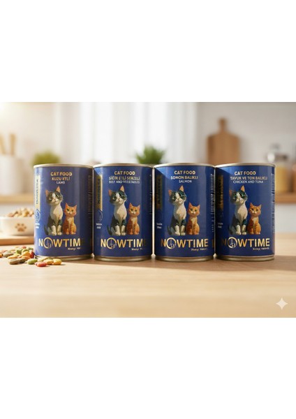 Natural Konserve Kedi Maması 4 Lü Deneme Paketi