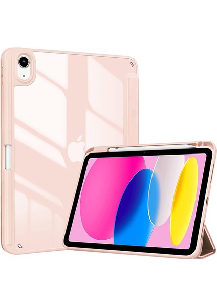 iPad Mini 7 (A17 Pro, 7. Nesil) 2024 / iPad Mini 6 (6. Nesil) 8,3 Inç Hibrit Ince Şeffaf Kılıf Darbeye Dayanıklı Kalem Tutucu ile Tablet Kılıfı (Yurt Dışından)