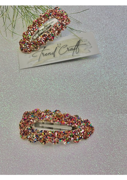 Glitter Payet Parlak Çıtçıtlı 2’li Toka fiyatları