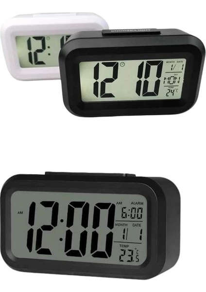 Bfs Dijital Masa Saati Termometreli Takvim Çalar Saat LED Ekran Pilli modelleri