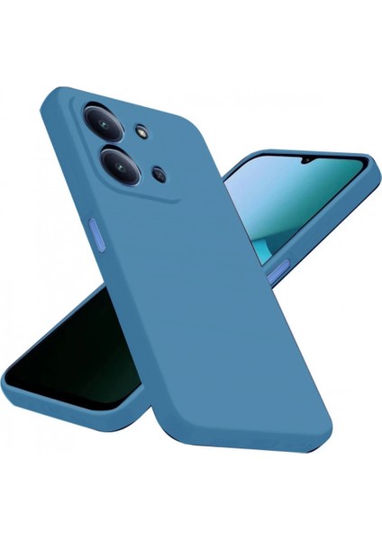 Xiaomi Redmi 15C 4g Nano Içi Kadife Silikon - Mavi modelleri