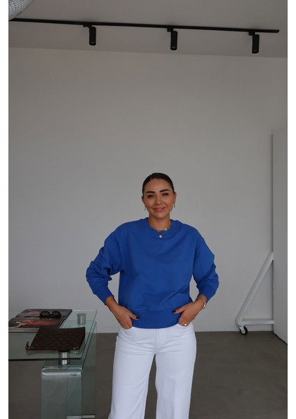 Bisiklet Yaka Basic Sweat