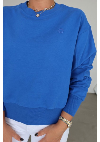 Bisiklet Yaka Basic Sweat modelleri