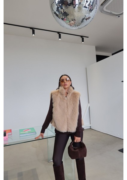 Dik Yaka Kürk Yelek fiyatları