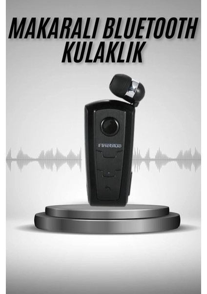 Bfs Makaralı Bluetooth Kulakiçi Yaka Kulaklığı Kablosuz Kulaklık