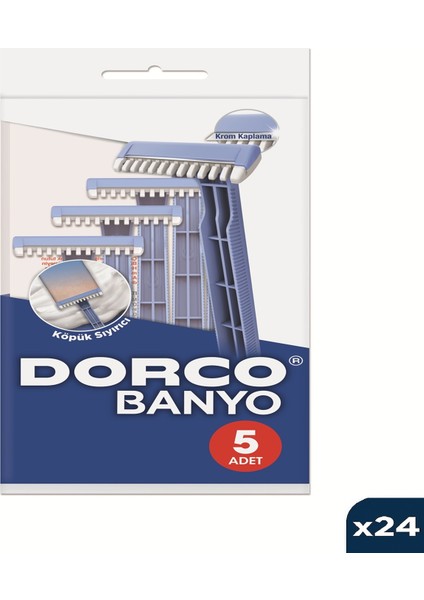 Tek Bıçaklı Banyo Kullan At 5li Poşet X24 Paket