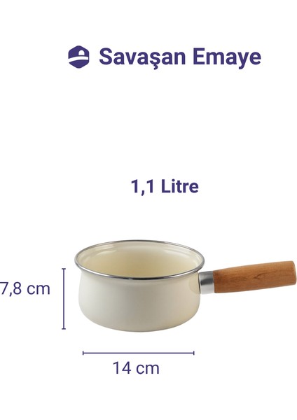 Emaye Ahşap Kulplu Sos Tavası, Sütlük fırsatları