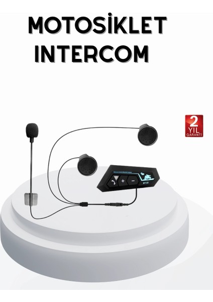 Bfs BT22 Kablosuz Kask Kulaklığı – Bluetooth 5.0, Intercom, Su Geçirmez ve Uzun Ömürlü Batarya