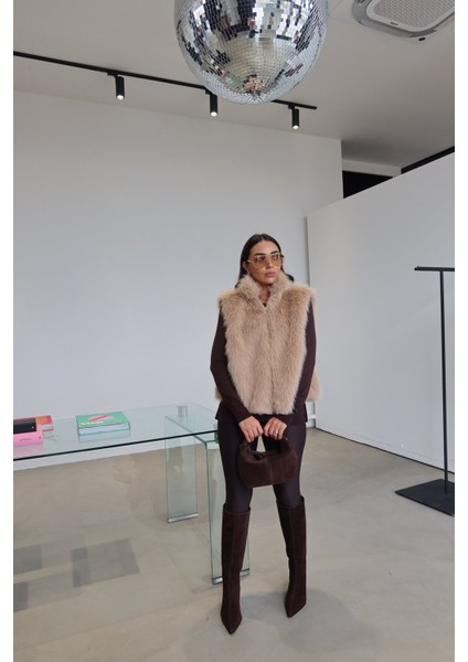 Dik Yaka Kürk Yelek indirimleri