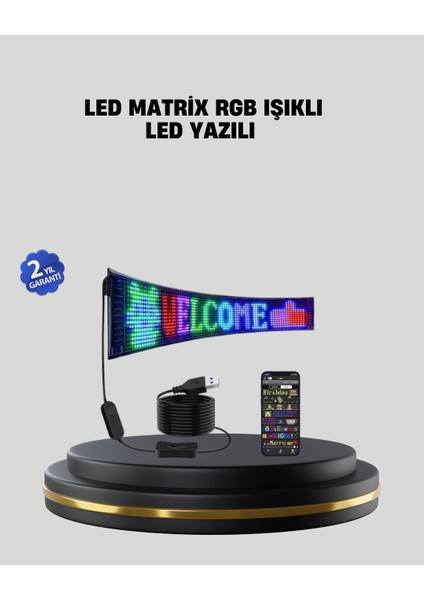 Drnds Rgb LED Panel Renkli Işık Efektli Dekoratif Aydınlatma