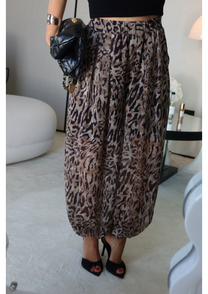 Leopar Desen Şalvar Pantolon fiyatları