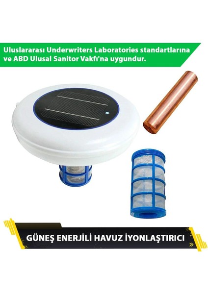 Güneş Enerjili Havuz Iyonlaştırıcı