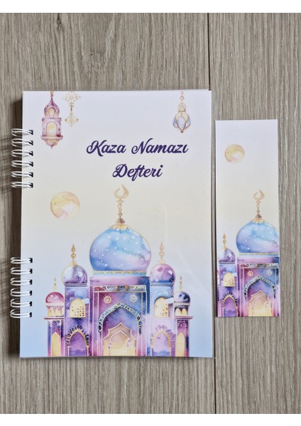 Kaza Namazı Defteri Mor Camili A5 Boyut-5 Yıllık