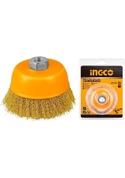 WB11501 Saçaklı Çanak Tel Fırça 150MM