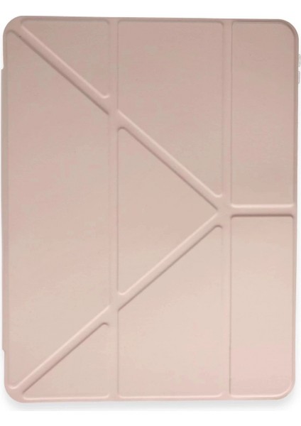 Huawei Honor Pad 9 Kılıf Kalemlikli Mars Tablet Kılıfı - Rose Gold