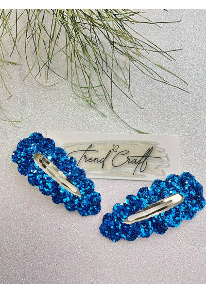 Glitter Payet Parlak Çıtçıtlı 2’li Toka