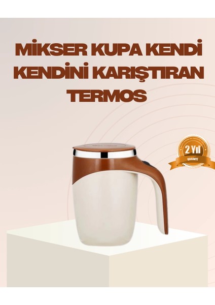 Bfs USB Şarjlı Manyetik Karıştırıcı Kupa – Otomatik Kahve Karıştırma Bardağı