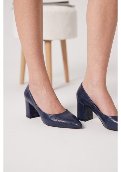 Gia Kadın Blok Topuklu Sivri Burun Stiletto & Topuklu Ayakkabı