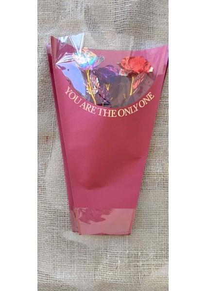 You Are The Only One Yazılı Kırmızı Buket Ambalaj Kağıdı 5’li Set modelleri