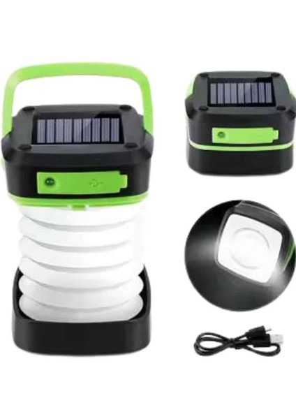 Bfs Katlanabilir Kamp Lambası Akordiyon Lamba Şarjlı 3 Kademeli Solar indirimleri