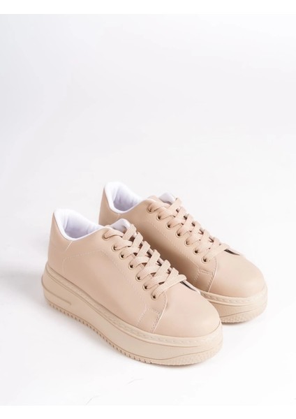 Bıana Bağcıklı Ortopedik Taban Kadın Sneaker Spor Ayakkabı Ctt - Ten fırsatları