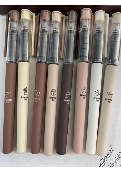 Kahve Temalı Aftermoon Tea 0.5 Jel Siyah Kalem (2 Adet ) indirimleri