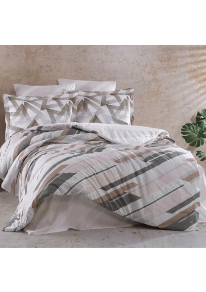 Hobby Çift Kişilik Ranforce Nevresim Takımı Stark Kahve