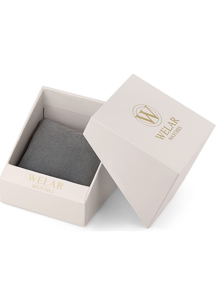 WEL2510-7 Erkek Kol Saati Kronometreli, Çelik Kasa Kordon, Su Geçirmez, Silver Gold Renk indirimleri
