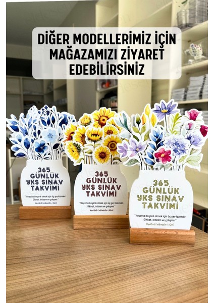 Yks Geri Sayım Takvimi, 365 Gün, 15 Yapraklı Arkalı Önlü, Mevlana Sözleri, Notlar, Kayın Ağacı Kaide indirimleri