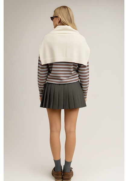 Kare Parçalı Atkı modelleri