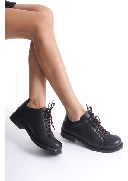 Kadın Yuvarlak Burun Casual Ayakkabı Siyah indirimleri