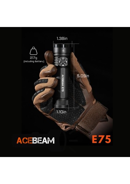 E75 Yüksek Performanslı Edc El Feneri: 4000 Lümen ve 440M Menzil fiyatları