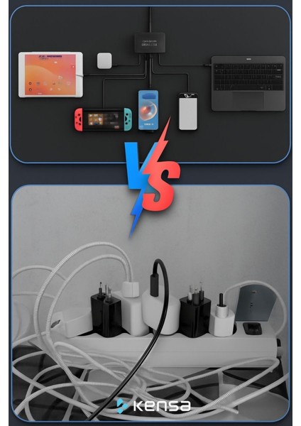 330W Gan3 Akıllı Çoklu Şarj Istasyonu | 10 Port Usb-C + Usb-A Hızlı Şarj Adaptörü fiyatları