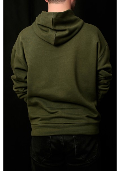 Erkek Rahat Kesim Kapüşonlu Sweatshirt