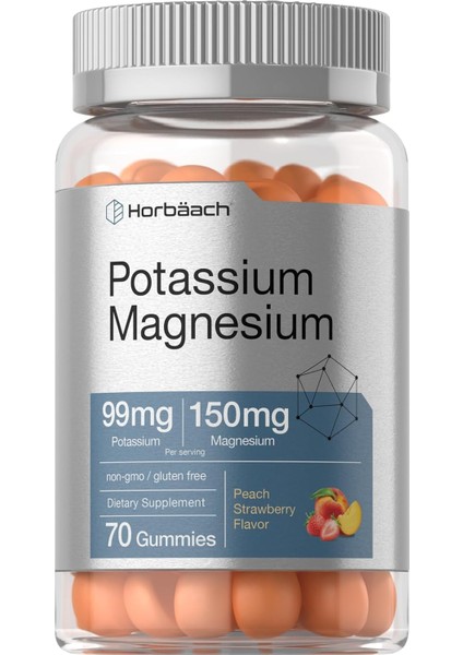 Horbäach Potassium Magnesium 70 Gummies