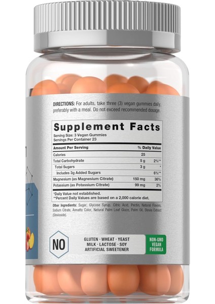 Horbäach Potassium Magnesium 70 Gummies fiyatları