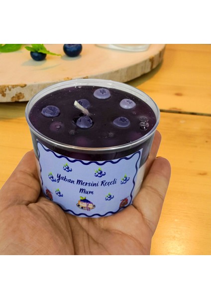 Yaban Mersini Reçeli Mum – Jel & Soya Wax El Yapımı Kokulu Mum (Yaban Mersini Kokulu Mika Kap) fırsatları